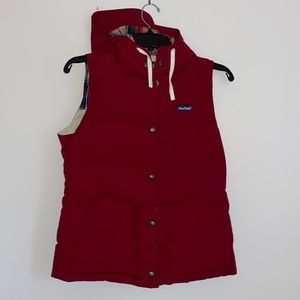 Penfield Hooded Red Puffer Vest S